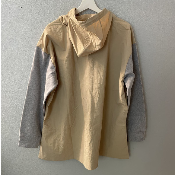 CALME By Johnny Was Mix Nylon Hooded Pullover Windbreaker Jacket Size Large NWT - Picture 3 of 7